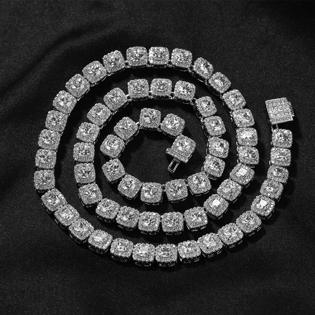 Iced Out Tennis Chain Cubic Zirconia CZ Hip Hop Necklace