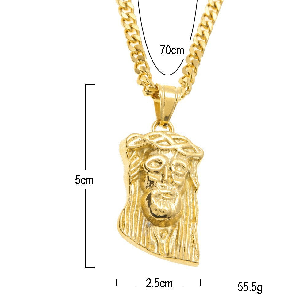 Hip Hop Winged Angel Pendant Necklace
