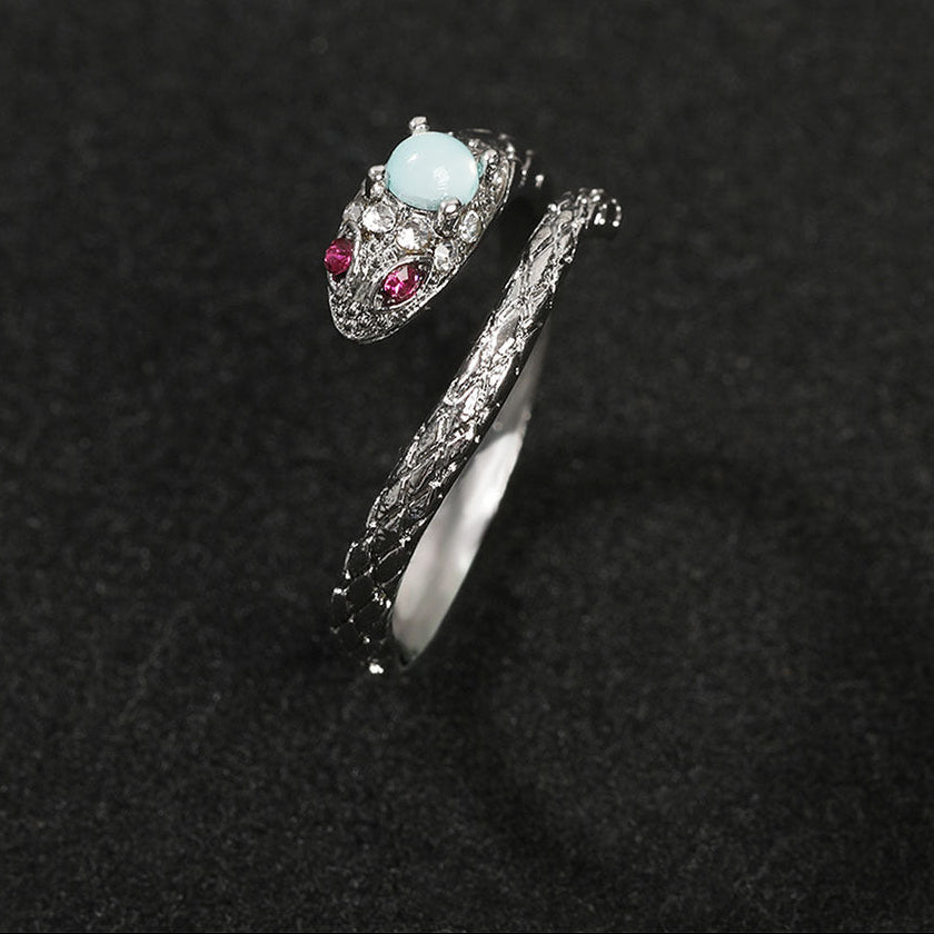 Zircon snake open ring