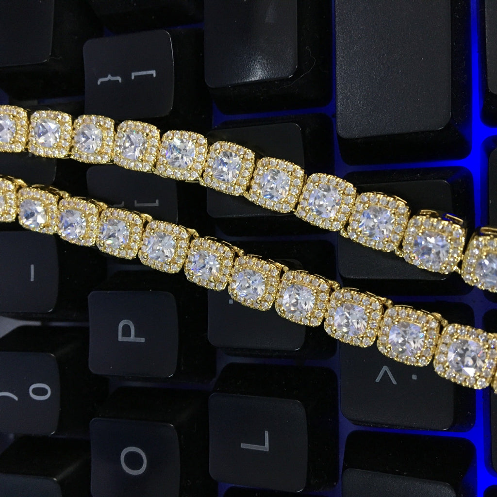 Iced Out Tennis Chain Cubic Zirconia CZ Hip Hop Necklace